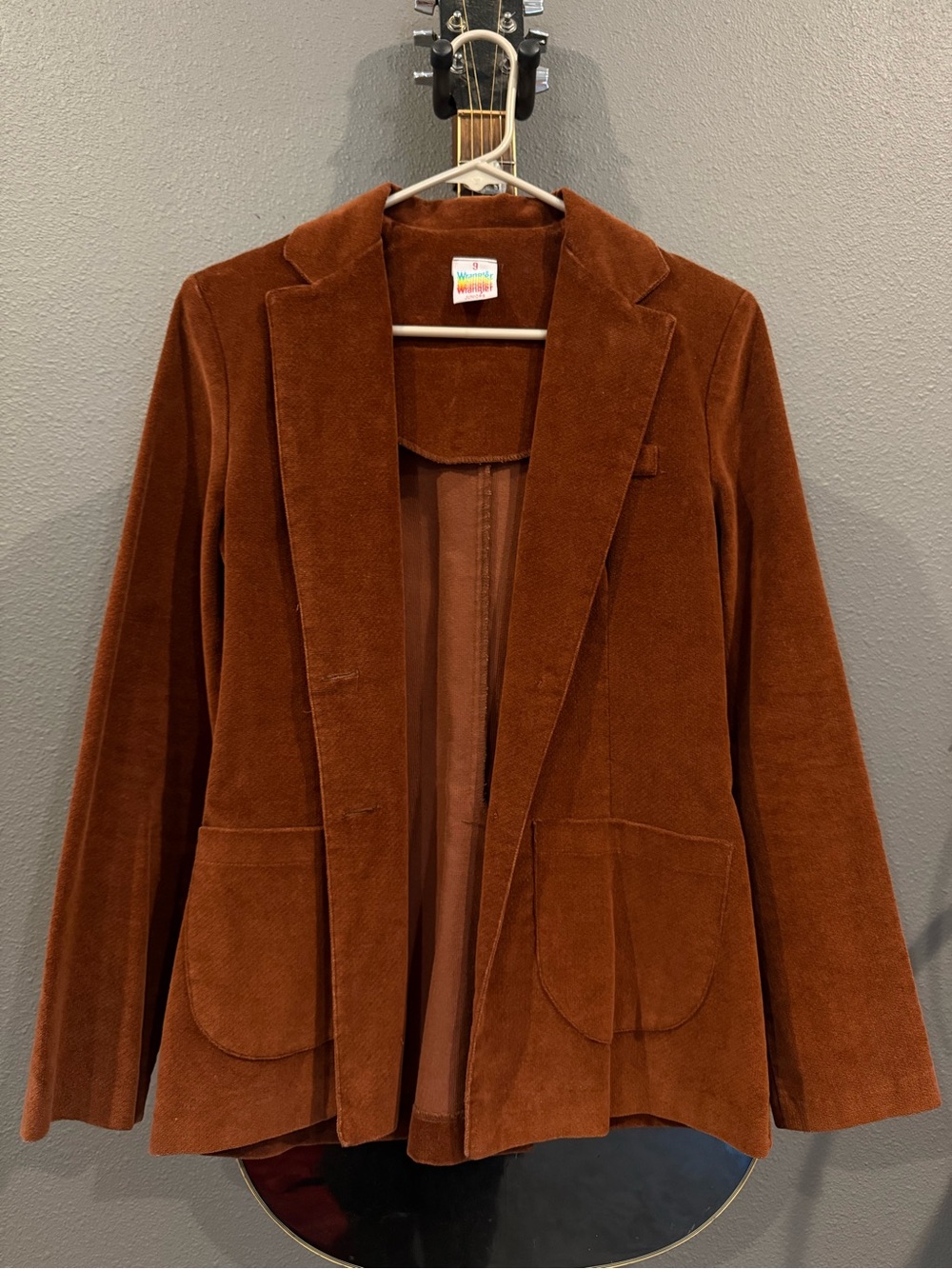 Wrangler Vintage Corduroy Blazer Jacket - Rust